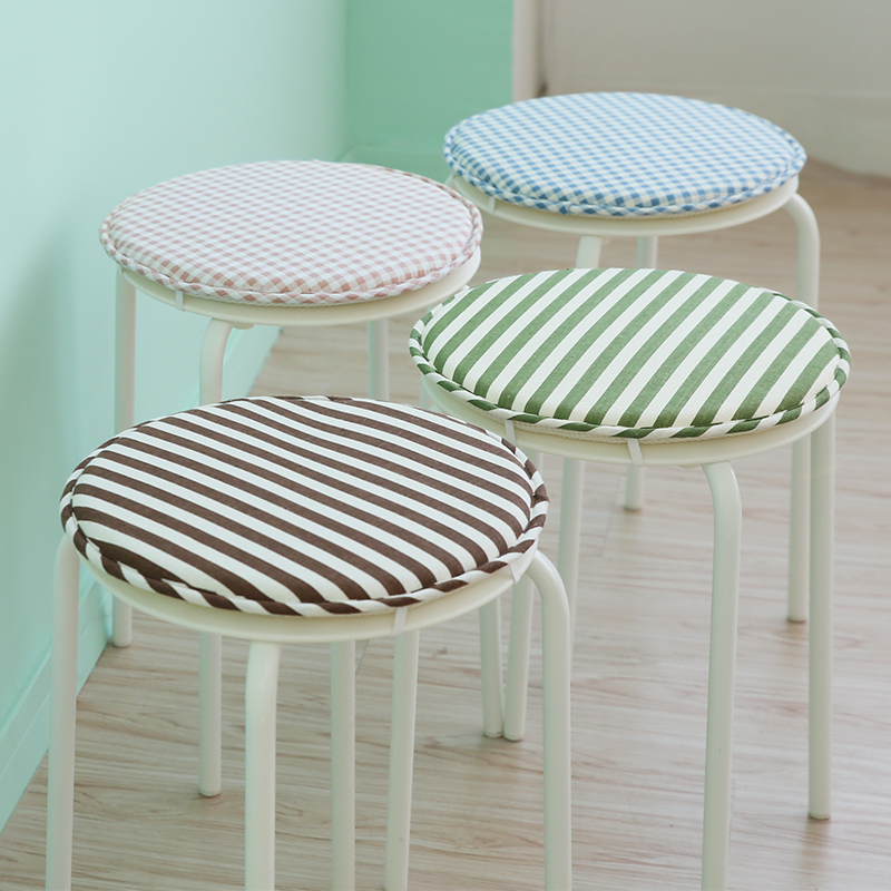Round stool pad Round cushion Four seasons universal round stool small round pad Kindergarten thickened soft bag spring butt pad round