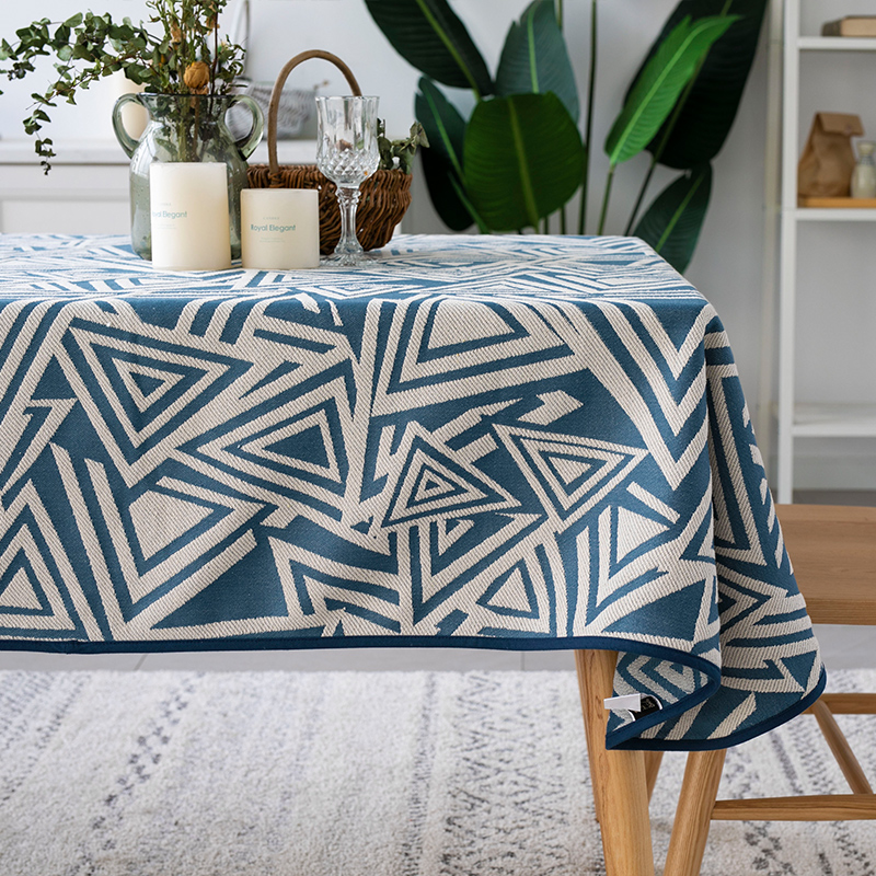 modern simple tablecloth nordic cotton linen cloth japanese table cloth rectangular household tea table mat round table cloth