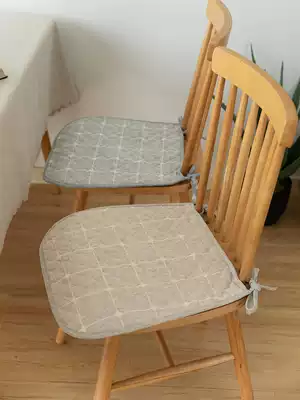 Chair cushion dormitory classroom table dining chair cushion student home non-slip chair cushion summer horseshoe-shaped chair cushion