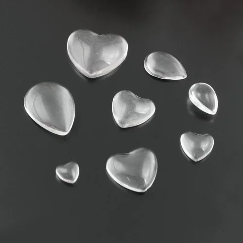 Квадратные прямоугольные стеклянные аксессуары, с драгоценным камнем