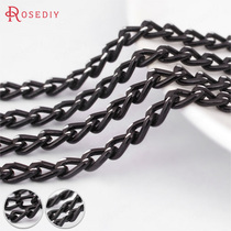 Diy Ornament Necklace Bracelet Earrings Accessories Batch Aluminum Chain Flow Suchchain Ornament Chain Extension Chain Twist Chain 8424