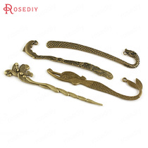 Diy Head Accessories Hair Accessories Retro Alloy Hair Fork Hairpin Mermaid Dolphin Dragon Head Bookmark 26263