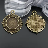 Ретро аксессуар, металлические стеклянные аксессуары, подвеска, с драгоценным камнем