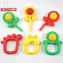  Kindergarten morning exercise equipment Sunflower small hands and feet hand rattles Childrens acoustic gymnastics Sun flower hand rattles