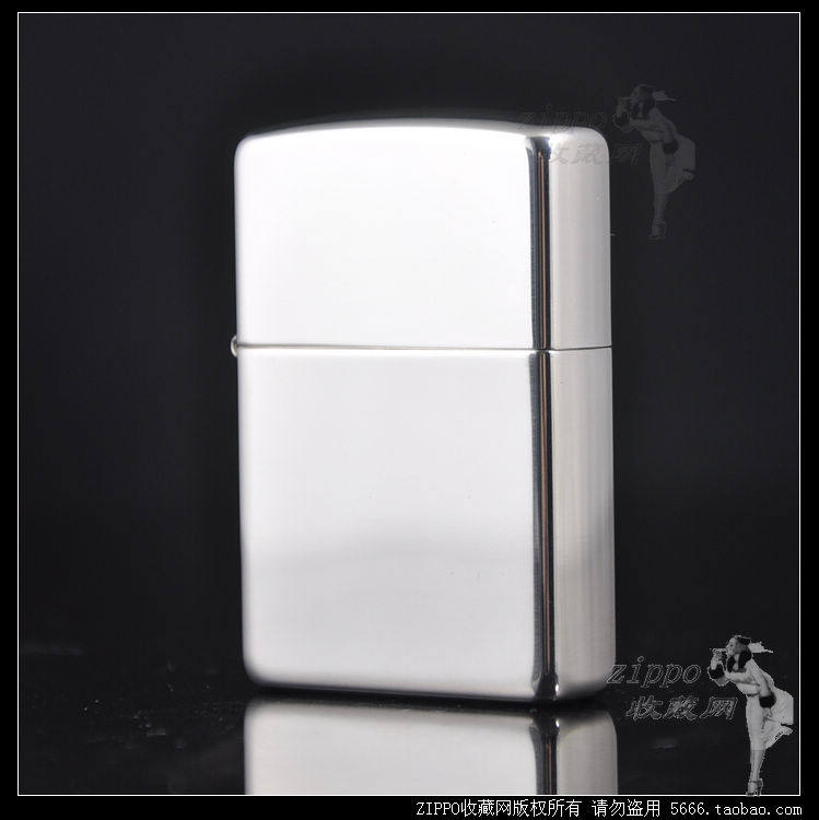Crown special cabinet ZIPPO Zhi Bao Genuine lighter precious metal series pure silver mirror No. 15 for many years 
