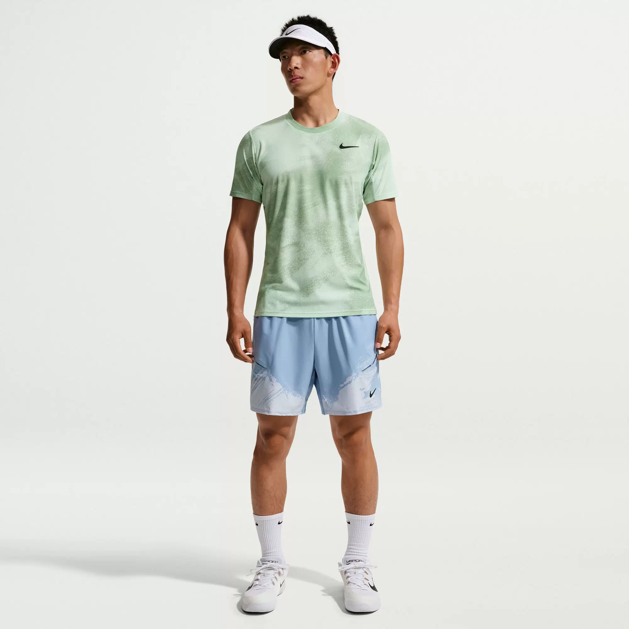 Nike, спортивная теннисная форма, футболка с коротким рукавом