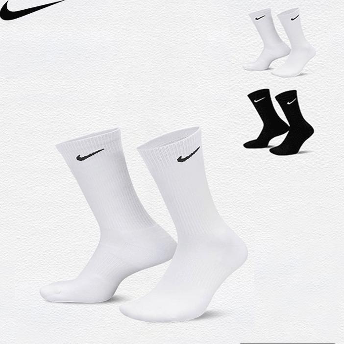 Nike Genuine Nike Socks for Men and Women, Casual Sports Socks, Mid-Calf and High-Calf Non-Slip Training Socks, Three Pairs Pack Sx7676