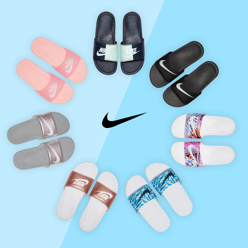 Nike Nike Women's Sports Slippers Oreo Casual Sports Beach Sandals Casual Shoes Sandals 343881