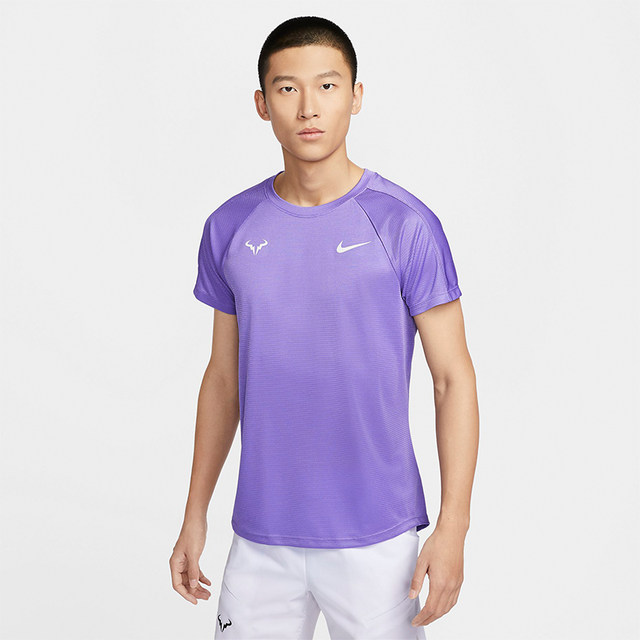 Nike Nadal French Open DRI-FIT ເສື້ອເທັນນິສແຂນສັ້ນ RAFA ແຫ້ງໄວຂອງຜູ້ຊາຍ DV2888