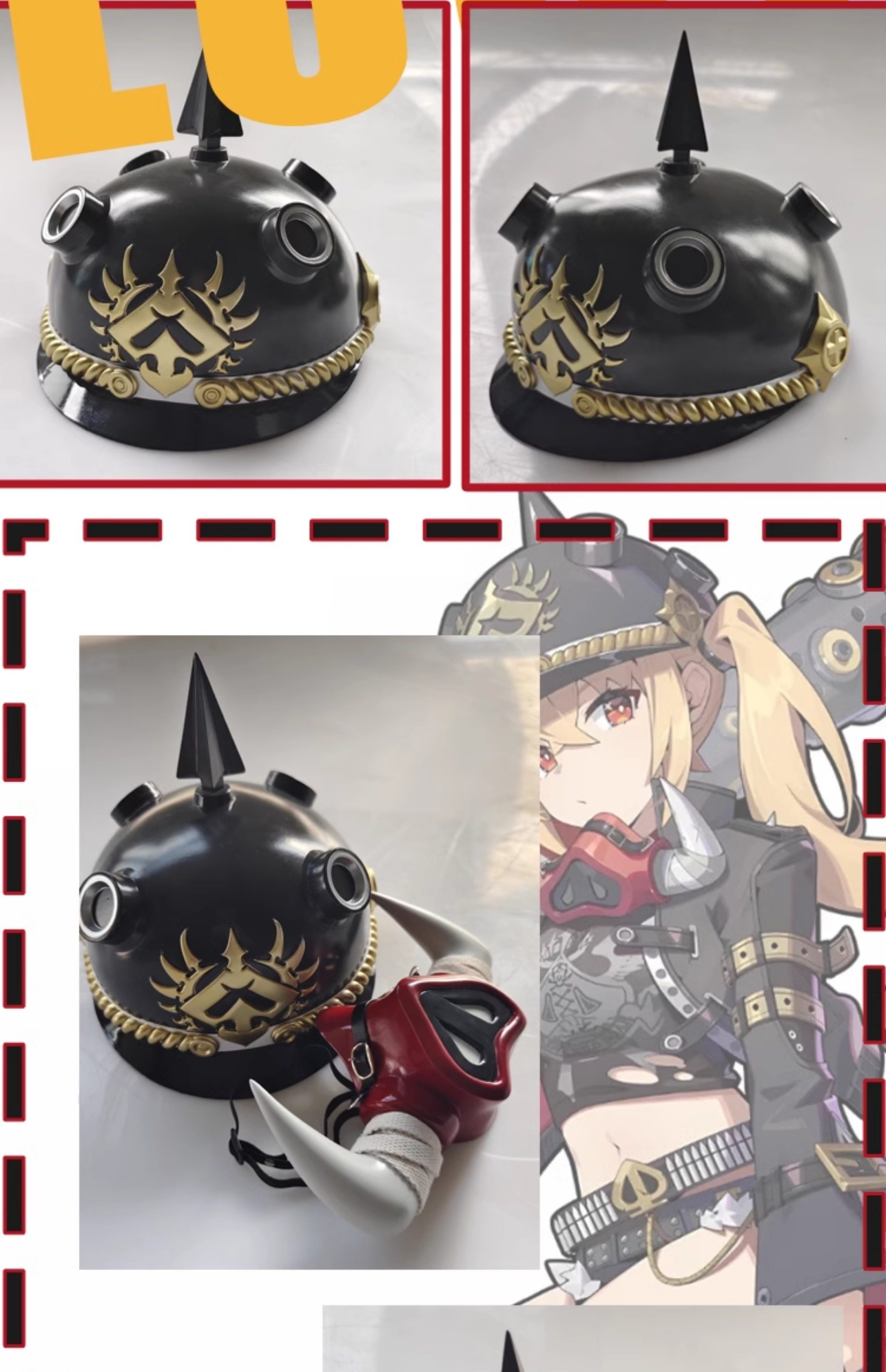 Zenless Zone Zero Luciana Cosplay Props Helmet Hat FRP Pig Nose
