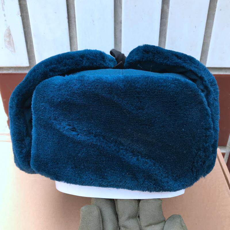 New planting velvet cap New air cotton cap Lei Feng cap winter sky blue cotton cap cold and warm winter velvet cap