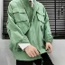 Mùa đông 2018 nam mới phiên bản Hàn Quốc của xu hướng áo khoác giản dị dụng cụ áo khoác cổng gió áo cotton dày sang trọng