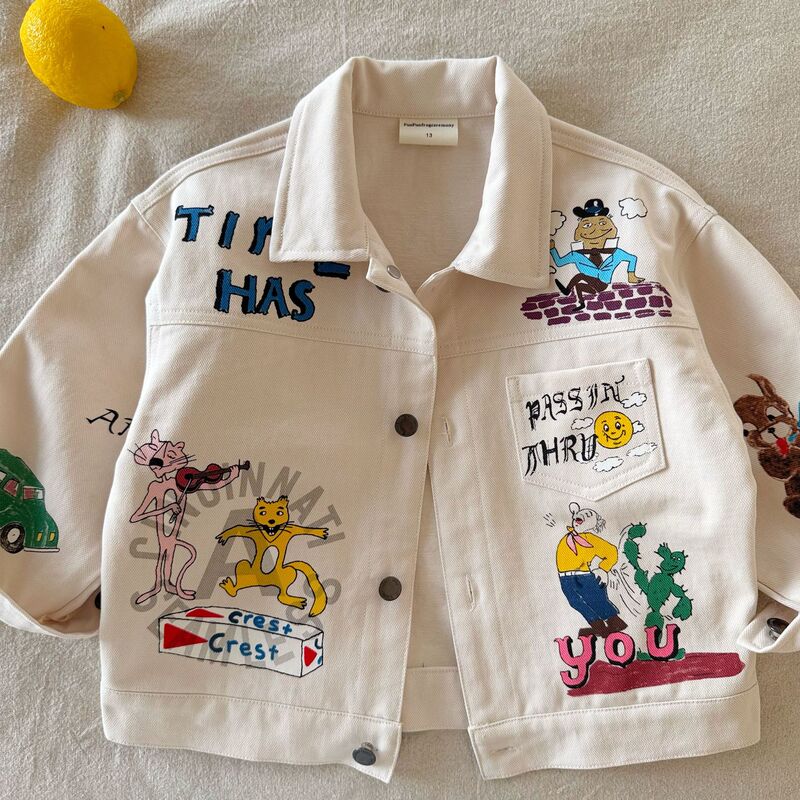 Children's Jacket for Boys 2026 Spring and Autumn New Style Toddler Cartoon All-Over Print Jacket Baby American Style Personalized Top for Girls Trendy Children's Jacket for Boys 2026 Spring and Autumn New Style Toddler Cartoon All-Over Print Jacket Baby American Style Personalized Top for Girls Trendy