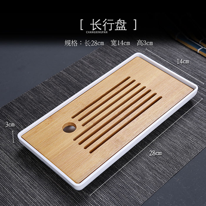 Day-style Gongfu Tea Dried Tea Tray Tea Tray Home Bamboo Meteor Tea Table Nursery Tray Square Water Storage Tea Table