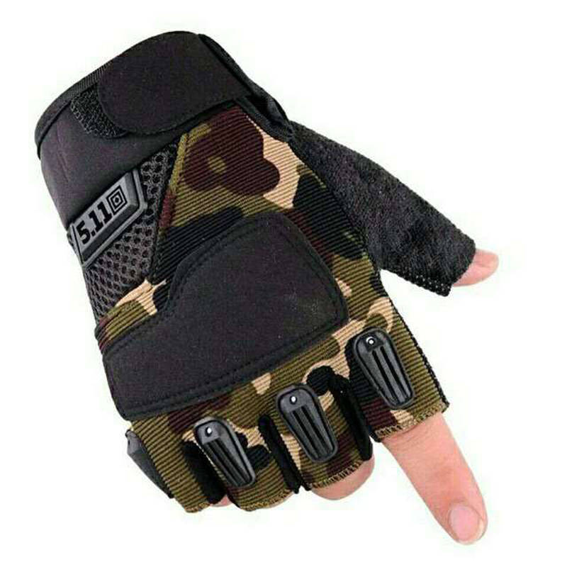 511 half finger sports gloves military fans tactical outdoor mountaineering camping bicycle motorcycle riding anti-slip gloves