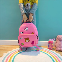 T01 New Year Gift Cute Cartoon Embroidered Soft Space Cotton Pink Girl double shoulder bag Double shoulder back