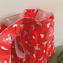  E57 Japan DAN thick fabric large capacity cartoon pattern foldable environmental protection bag shopping bag