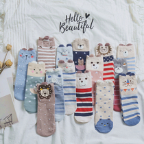 D91 export DAN skin-friendly cotton cute cartoon pattern stocking style Random not return