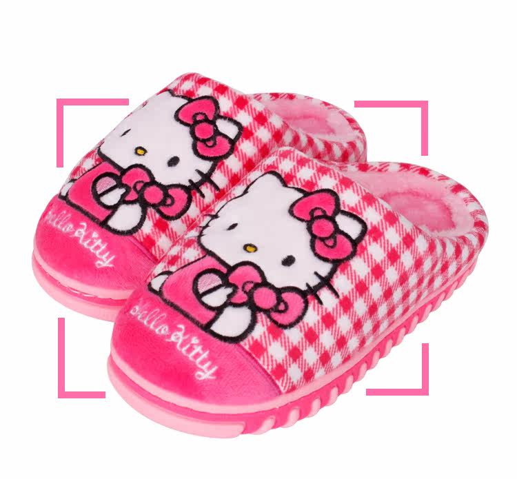 Pantoufles enfants en suède HELLO KITTY pour hiver - Ref 1035498 Image 20
