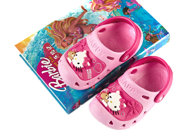 Pantoufles enfants en autre HELLO KITTY pour été - semelle autre - Ref 1036078 Image 13