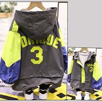 Boureaux childrens clothing 2022 Autumn new male and female childrens clothes CUHK Tong Fashion Even hat jacket Children jacket 8796
