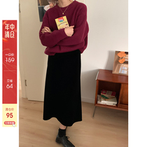 (Mid-year clearance does not return)im to the pit round neck pullover sweater women loose simple style base sweater
