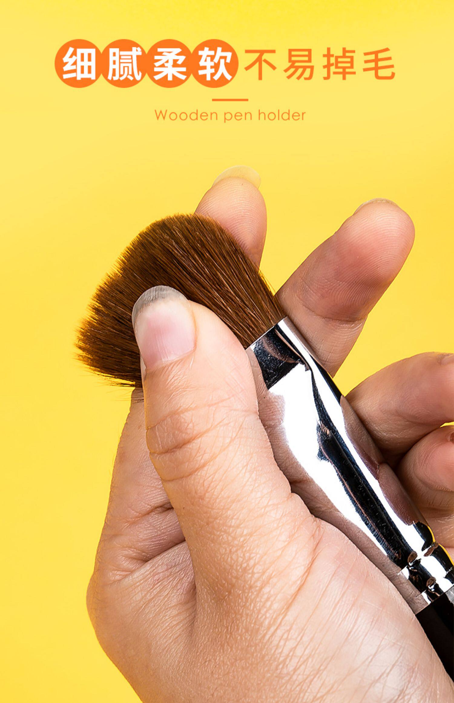 Кисть для рисования масляными красками 水粉画笔套装丙烯画画笔小学生美术用油画笔圆锋狼毫绘画颜料排笔 Borrence