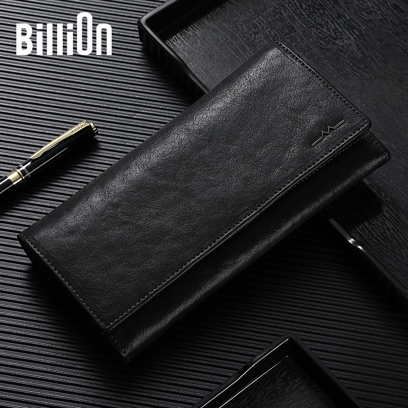 Cold Beast Men's Wallet Long Genuine Leather Soft Leather Wallet Men's Trendy Large Capacity Inner Zipper Card Holder 2025 New Model