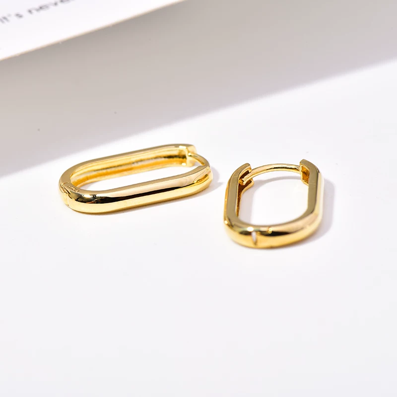 Серьги, 14 карат, 10 карат, простой и элегантный дизайн