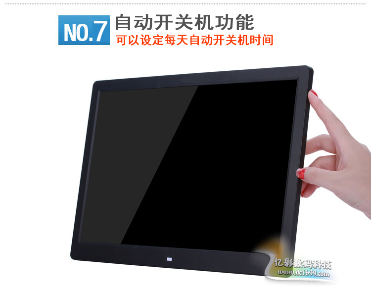 Lithium 15 inch khung ảnh kỹ thuật số 10 inch độ nét cao điện tử album ảnh LED màn hình âm nhạc khung ảnh movie video player