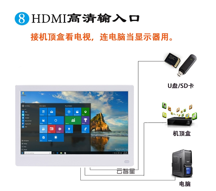 Góc nhìn đầy đủ 10 inch khung ảnh kỹ thuật số 11 18 inch IPS độ nét cao màn hình cứng 1080 P album ảnh điện tử HDMI máy quảng cáo