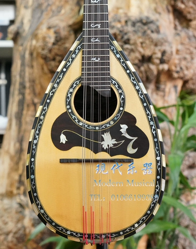 Итальянский музыкальный инструмент Мандарин Мандолин Пятно в мандолине в мандолине