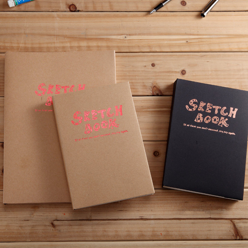 The A4 shortwriting sketchbook is a simple thickness sketchbook of this picture of A5 coil graffiti hand painted painting book