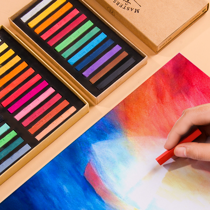 Marley color chalk 48 colors 36 colors 24 pastel stick hair dye painting set sketch chalk brush painted color chalk