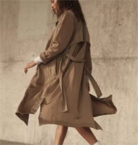 Spot lululemon Always Effortless Trench yoga casual waterproof long Trench coat