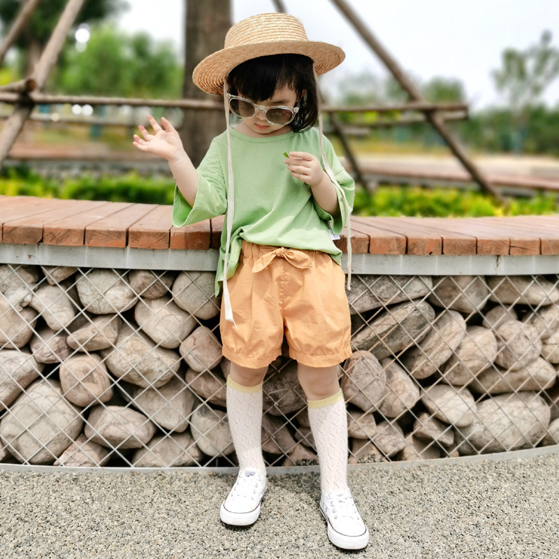 Breathable Mesh Round Collar Sleeve Head Knit T-shirt Colorful candy Color Summer male and female cut-size short sleeve T-shirt
