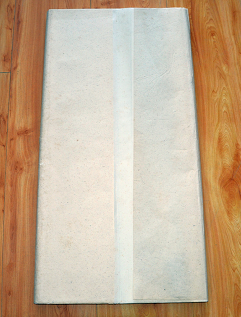 Four feet of raw Xuan rib Chen paper, old rice paper, double silk pattern, rubbing, ancient book restoration, printing book collection