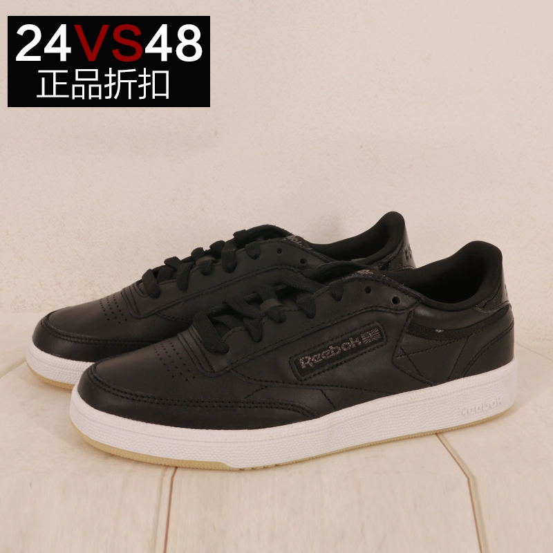 Reebok chính hãng REEBOK CLUB C 85 Giày da nữ cổ điển Retro cổ điển BD5816 - Dép / giày thường