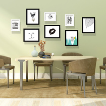 Nordic photo wall Photo frame wall 8 photo frame combination Study Living room Bedroom Wedding studio Sofa background wall