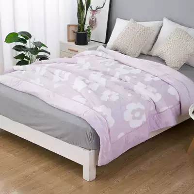 Cattle goods are beautiful as flowers ~ foreign trade Original Single Double winter carved coral fleece to increase cotton quilt core autumn and winter to keep warm