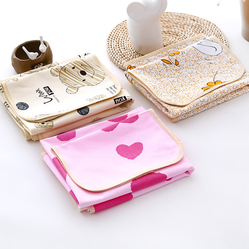 Foreign trade spring and summer baby pillow mat mat 80*100 canvas two-piece set baby bed coarse cloth sheet 2-piece set