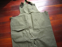 Rare usn navy military version of World War II first year version US military waterproof deck pants LARGE size