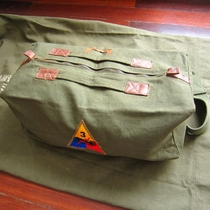 Rare World War II Korean War 3rd Tank pilot hand-held canvas kit TALON pure copper zipper