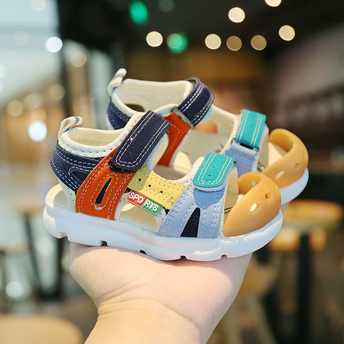 Летняя детская сумка для мальчиков, сандалии для девочек, детская обувь для раннего возраста, 4 лет, мягкая подошва