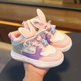 Демисезонная спортивная обувь, утепленные туфли, кролик, высокие детские кроссовки для мальчиков