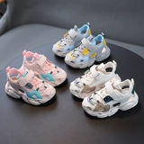 Летние спортивные сандалии для мальчиков, дышащая пляжная пляжная обувь, детская сумка, мягкая подошва