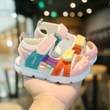 Летняя детская сумка для мальчиков, сандалии для девочек, детская обувь для раннего возраста, 4 лет, мягкая подошва