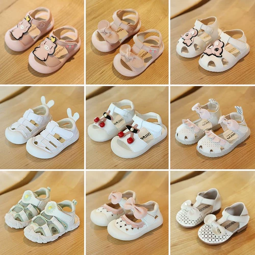 Летние сандалии для принцессы, обувь для раннего возраста, 2-7 лет, мягкая подошва