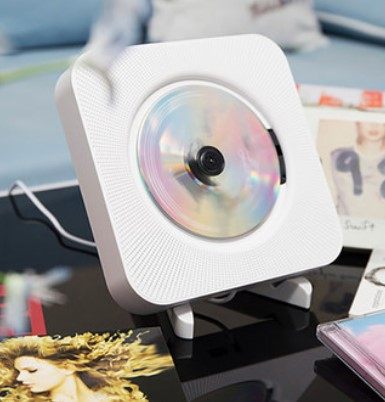 Portable Bluetooth CD player Wall-mounted home ins HD retro audiophile album CD player