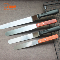 Baking tools 6 8 10 inch stainless steel cake spatula scraper flat knife kiss knife Cream framed cake release knife